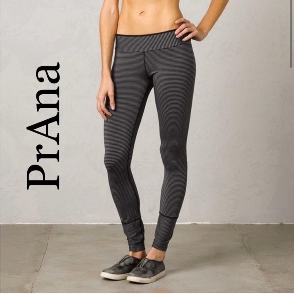 PrAna Sapphire athletic gym workout outdoor hiking Legging striped women’s small